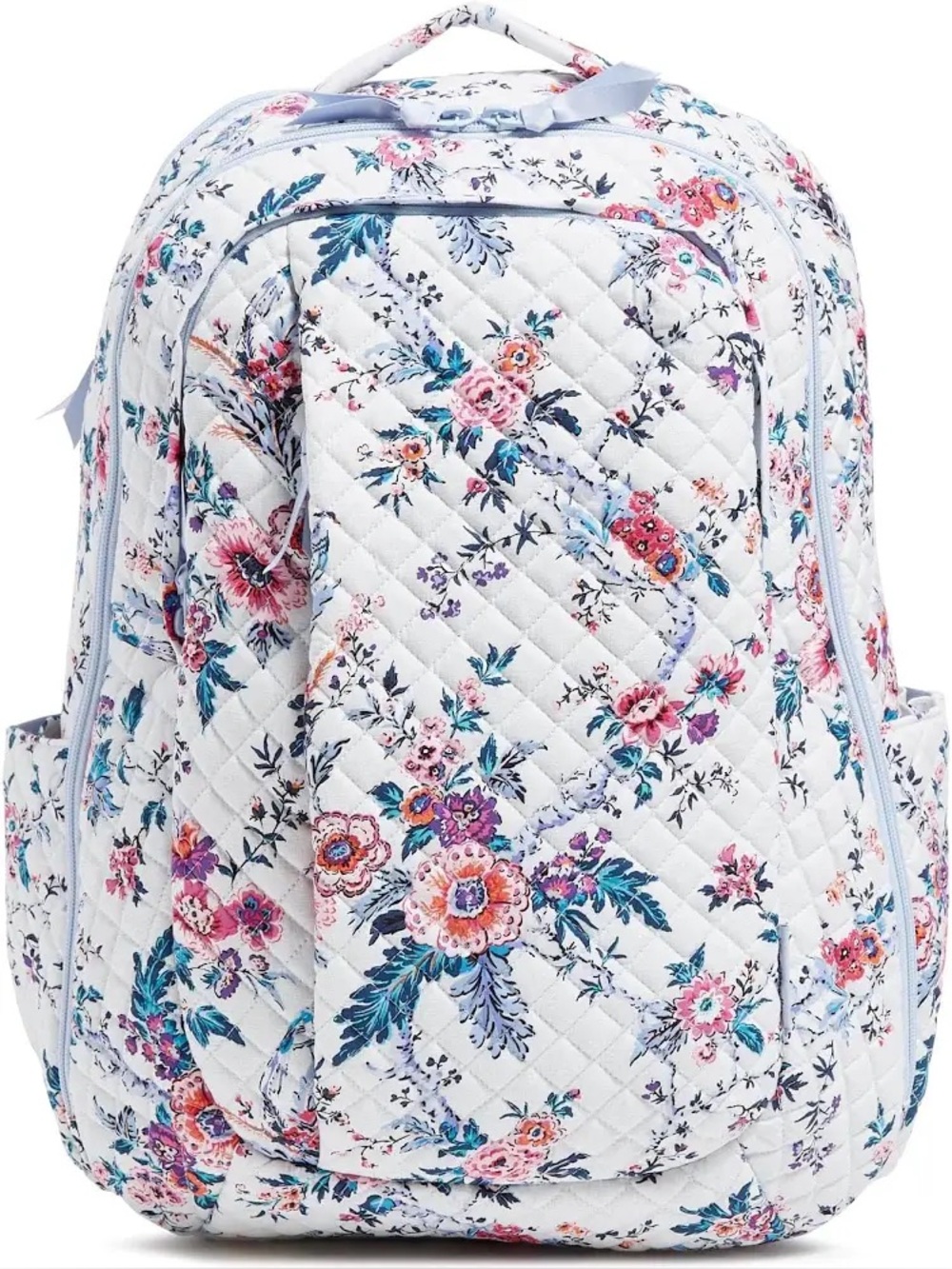 VERA BRADLEY -Cotton Large Travel Backpack Travel Bag, Magnifique Floral- NWT - Picture 13 of 16